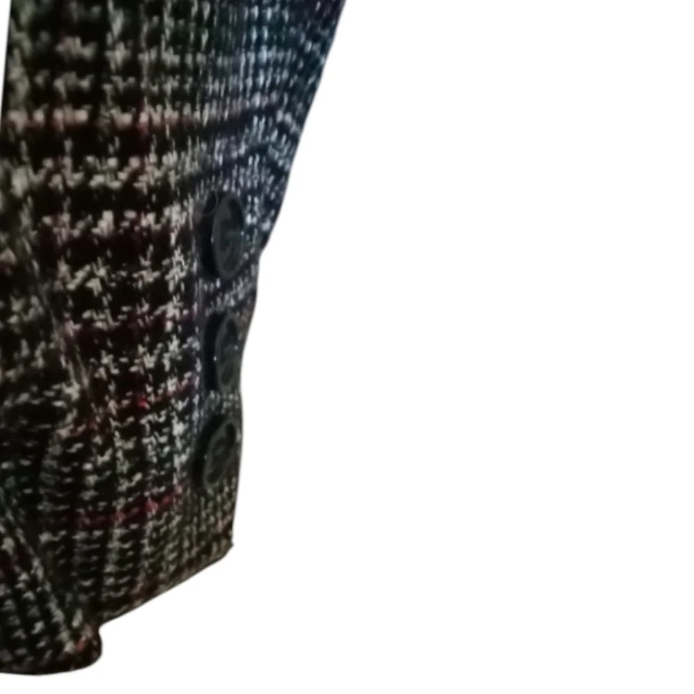 ∆ Lady’s CHRISTIAN DIOR Separates | Black/Red/White Tweed Blazer | Size: 12P